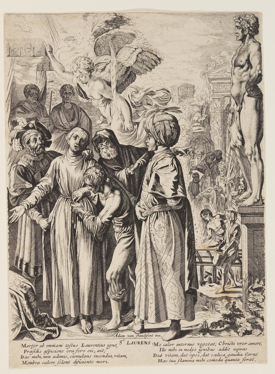 Sankt Lawrence martyrskap av Pieter Claesz. Soutman