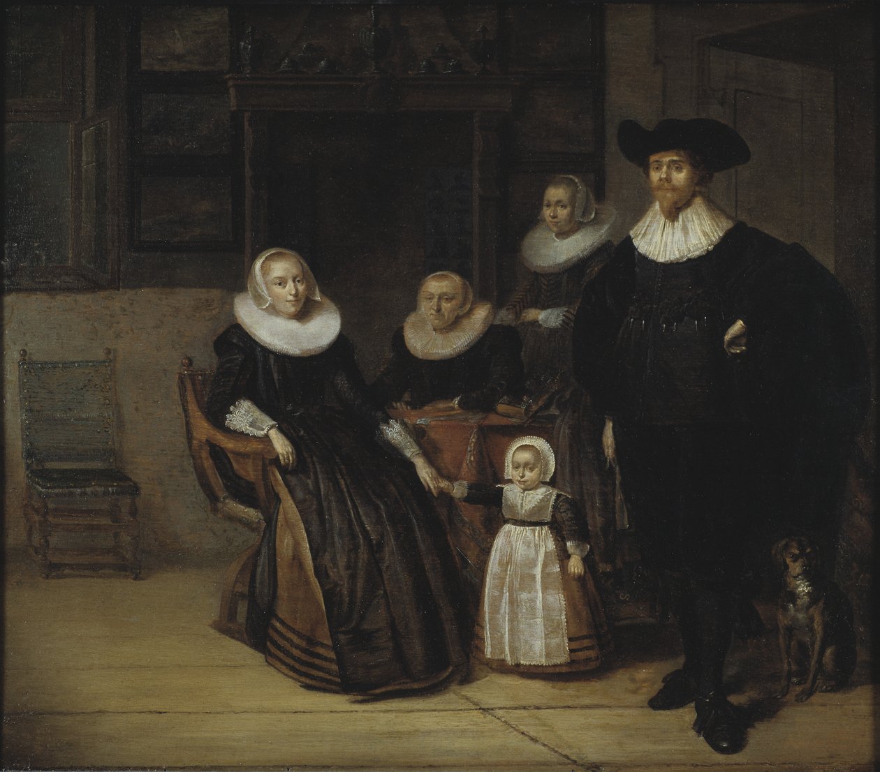 Porträtt av en familj, 1661 av Pieter Codde
