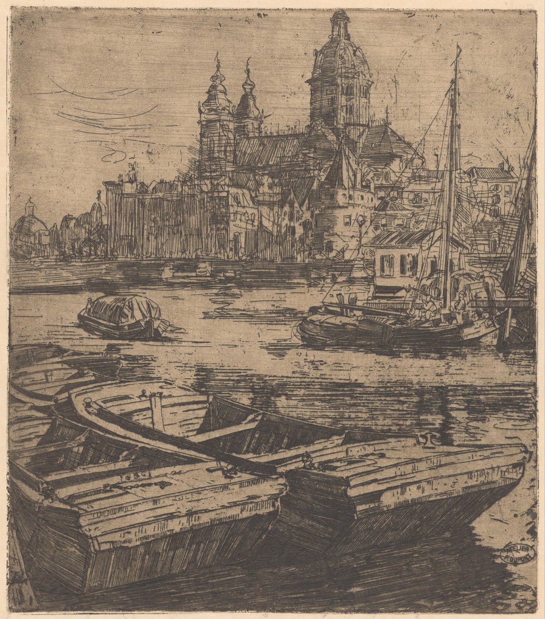 Sankt Nikolaus basilika i Amsterdam av Pieter Dupont