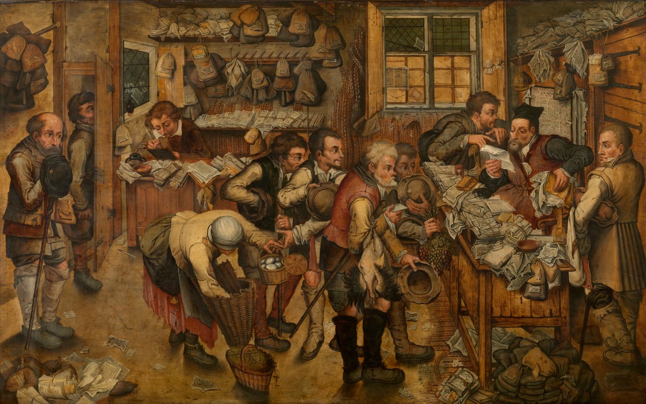 The Village Lawyer (olja) av Pieter III Brueghel