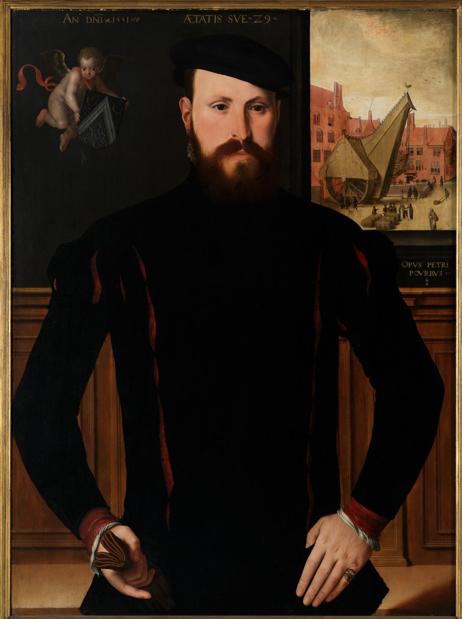 Porträtt av Jan van Eyewerve av Pieter Jansz. Pourbus