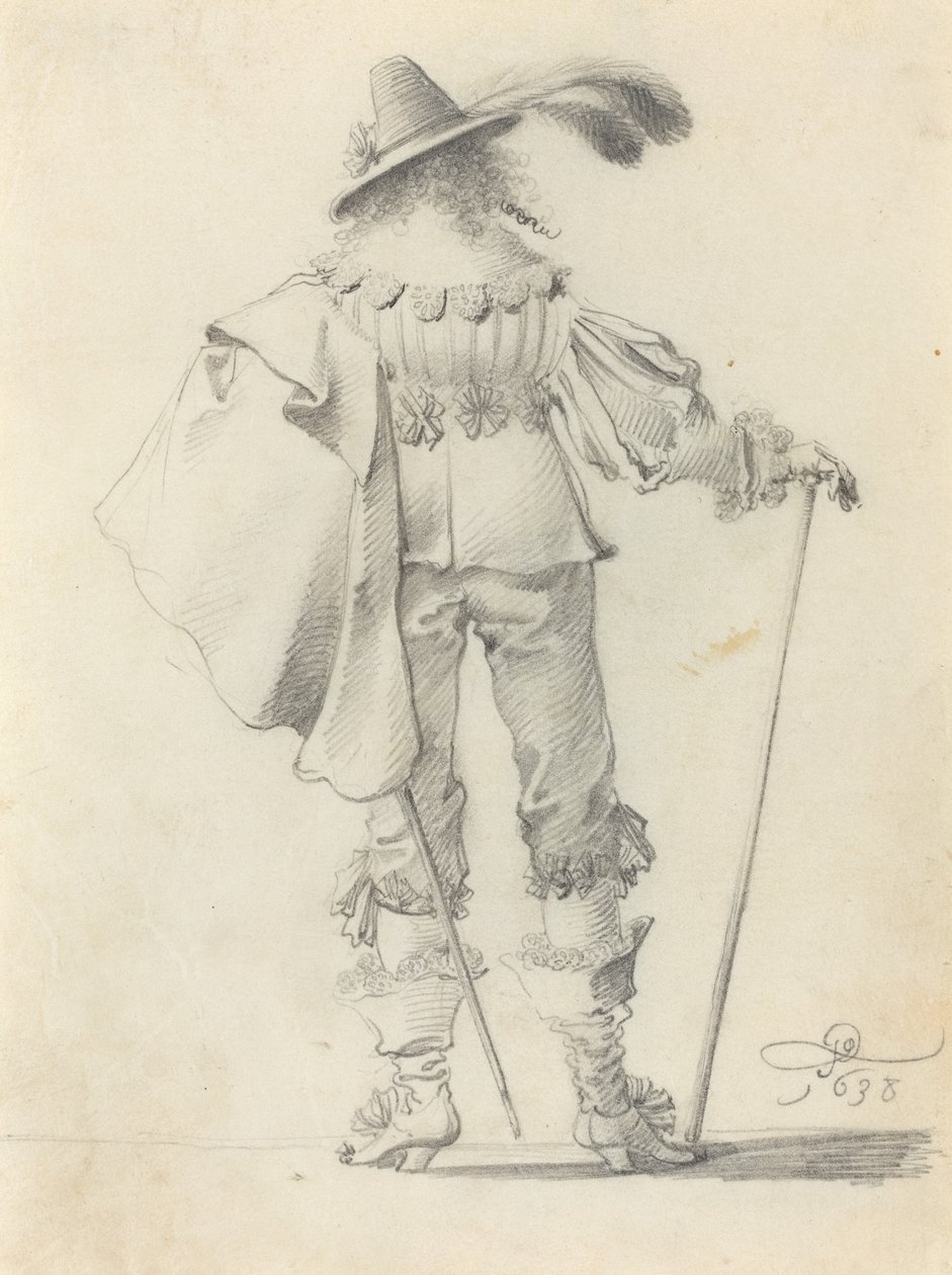 Gentleman sedd bakifrån av Pieter Jansz Quast