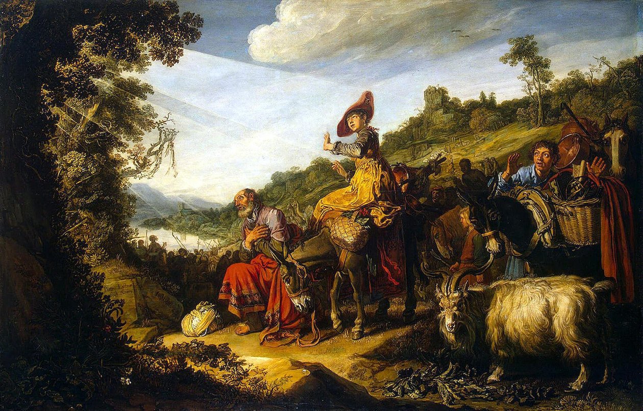 Abraham på väg till Kanaan av Pieter Lastman