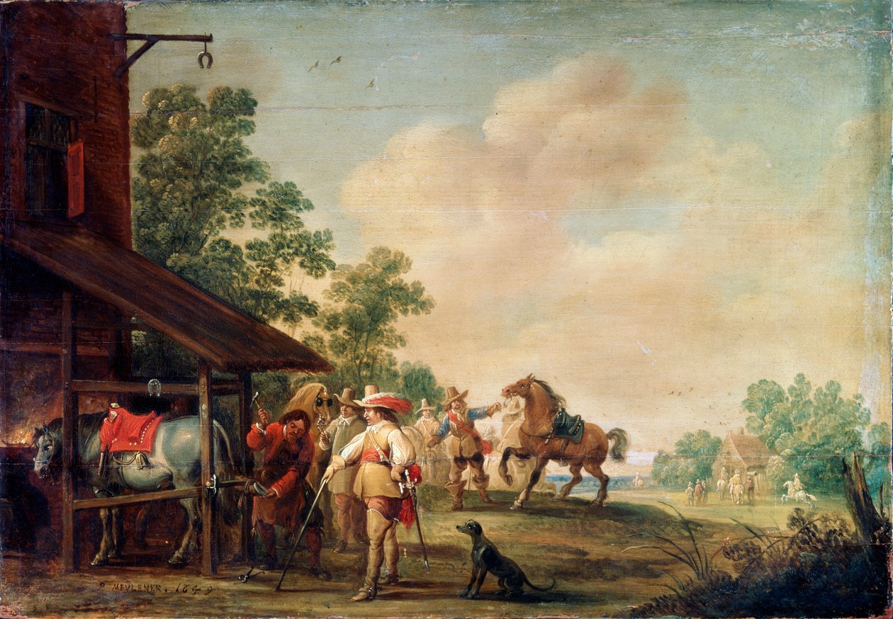En smedja, 1648 av Pieter Meulener