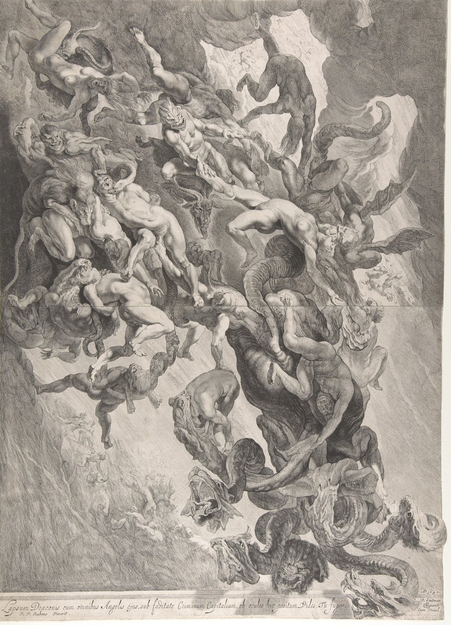 De fördömdas fall, 1642. av Pieter Soutman