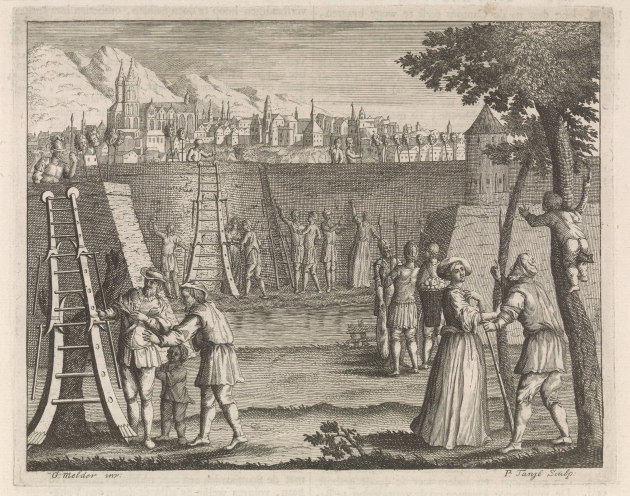 Belägring av en stad av Pieter Tanjé