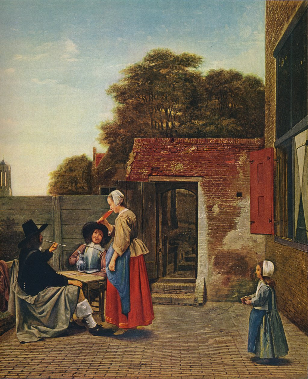 En holländsk borggård, 1658-1660 av Pieter de Hooch