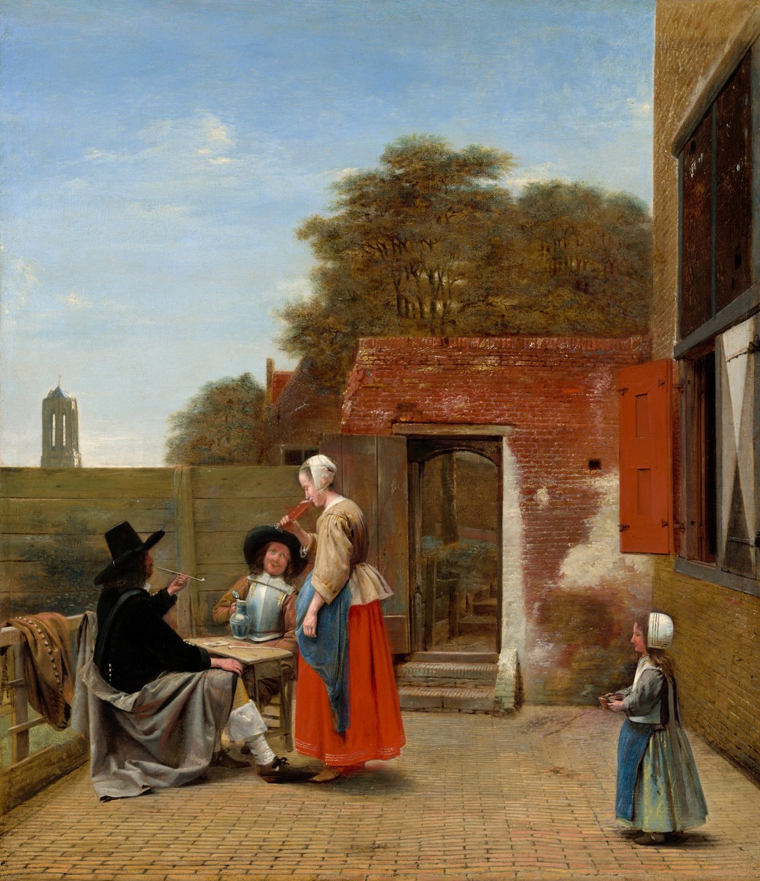 En holländsk innergård, 16581660. av Pieter de Hooch
