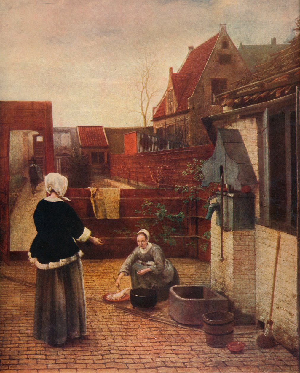 En holländsk innergård, c1658, 1911 av Pieter de Hooch