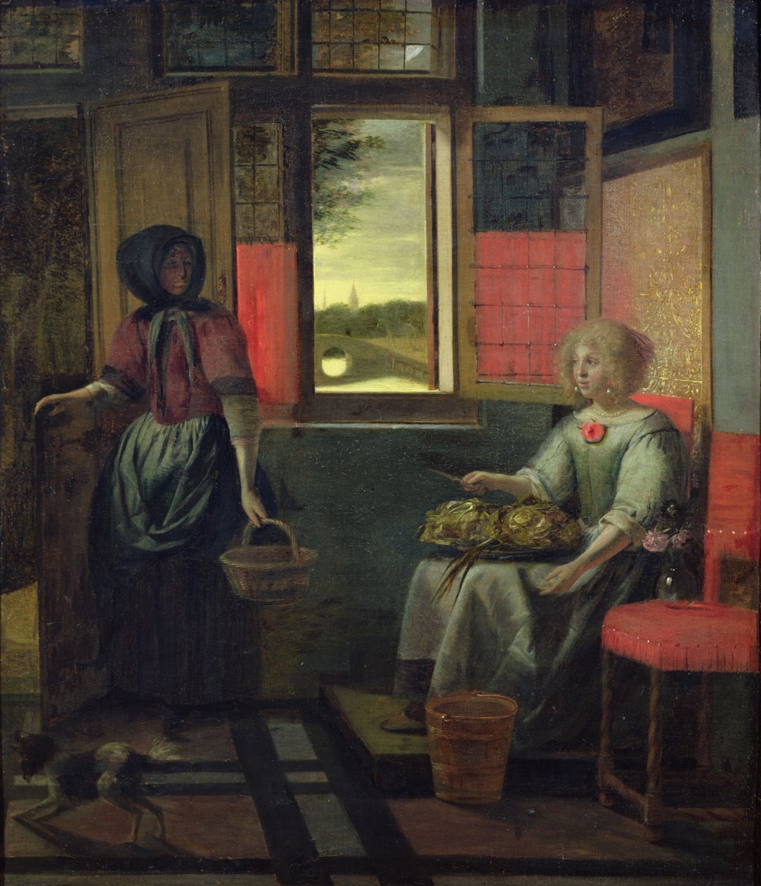 En holländsk interiör av Pieter de Hooch