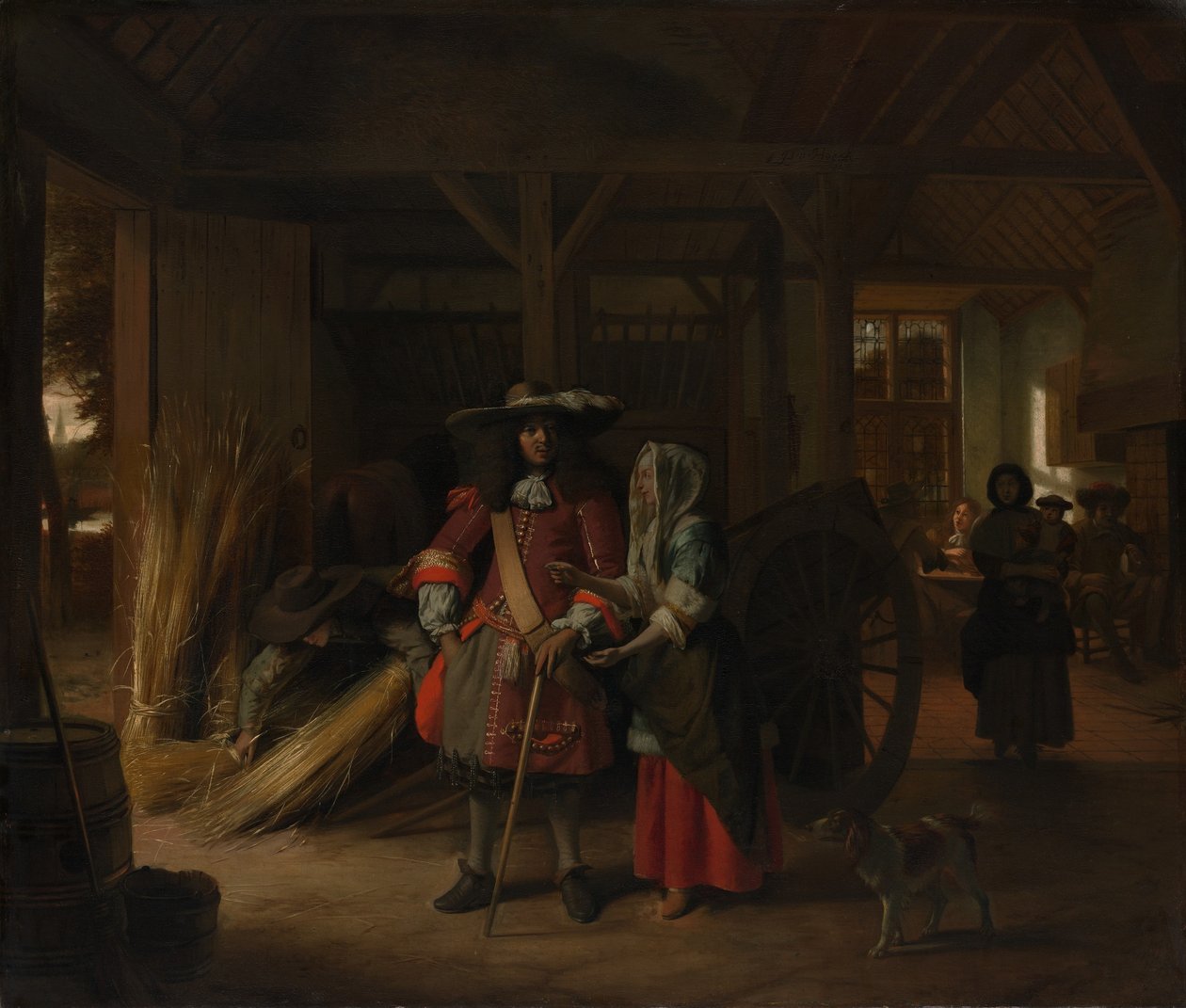 Betala värdinnan, ca. 1670. av Pieter de Hooch