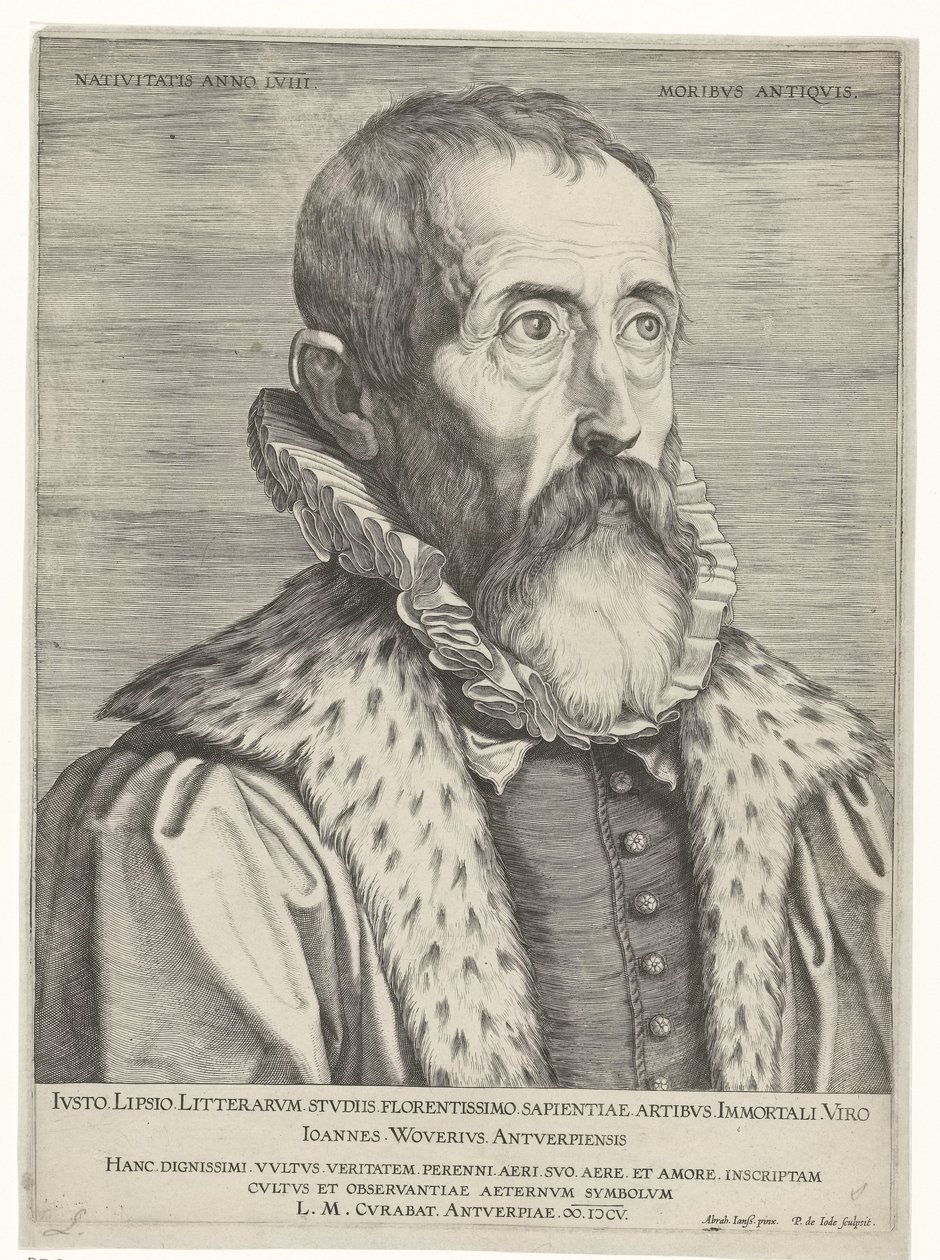 Porträtt av Justus Lipsius av Pieter de Jode (I)