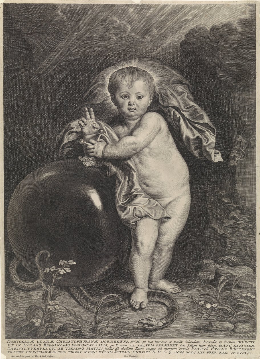Kristusbarn med orb av Pieter de Jode (II)