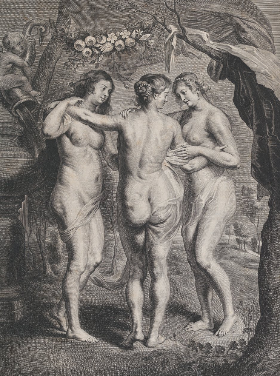 De tre nåderna, ca. 1630-74. av Pieter de Jode II