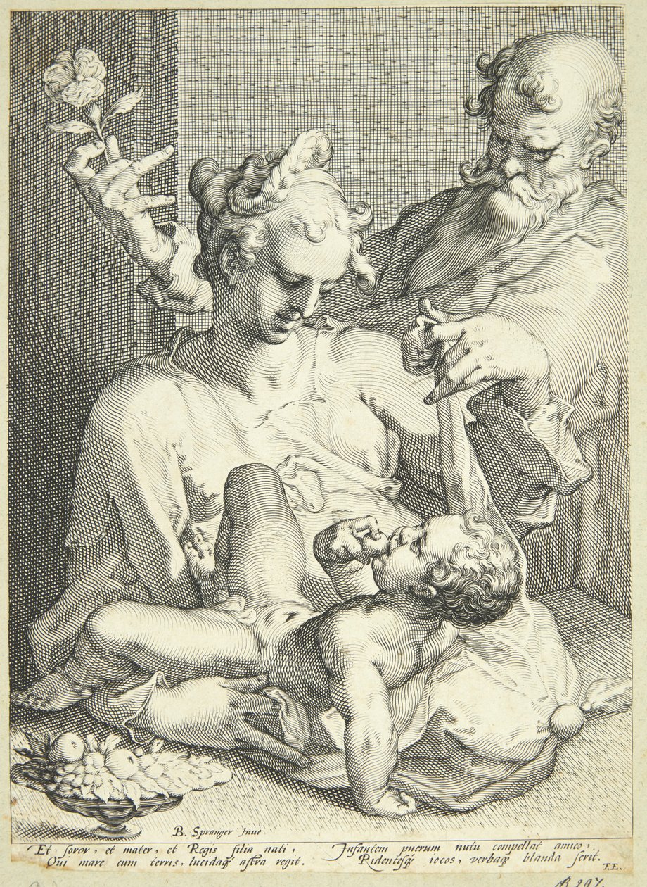 Den heliga familjen av Pieter de Jode I