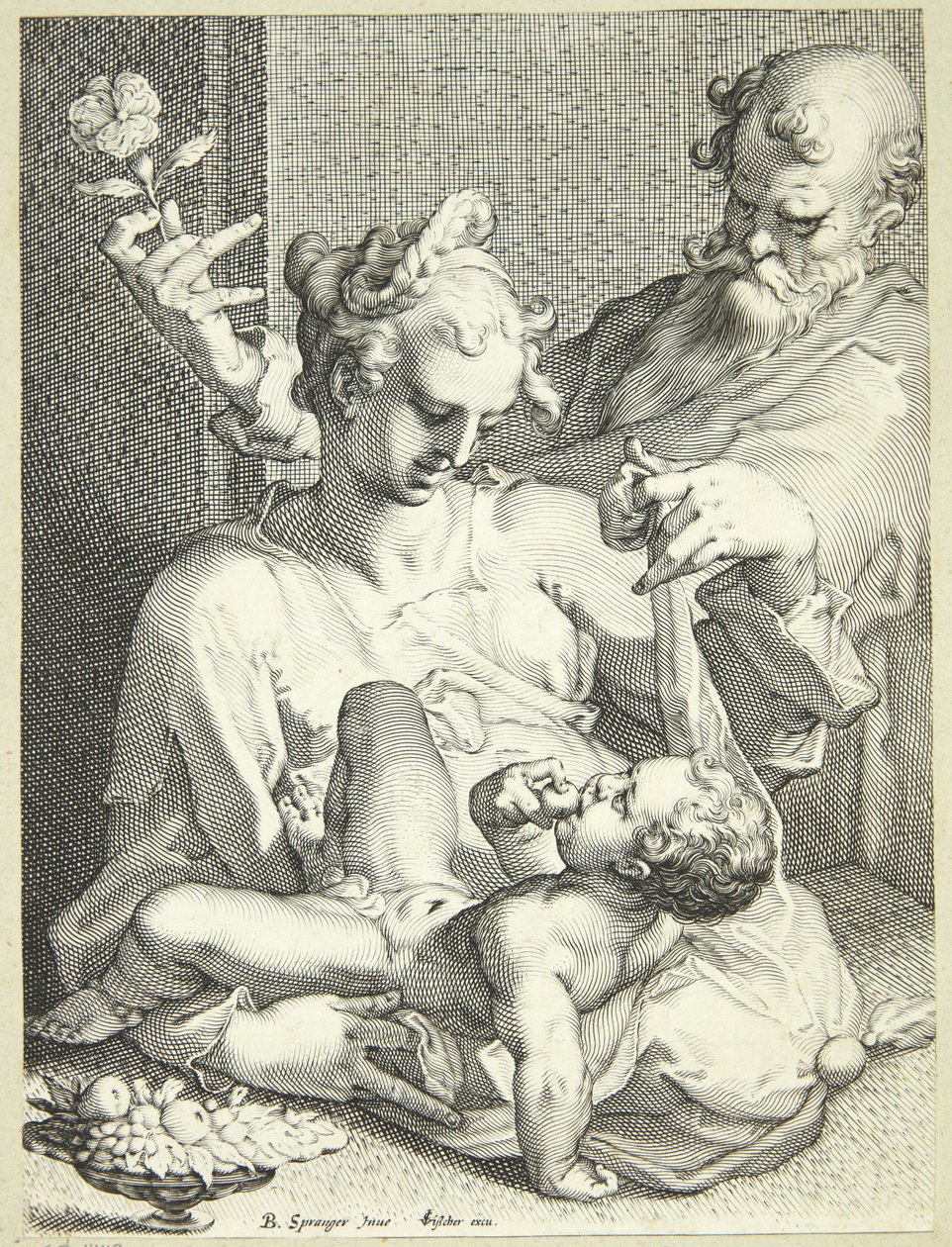 Den heliga familjen av Pieter de Jode I