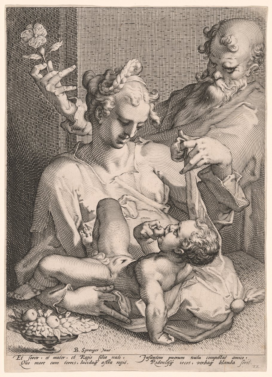 Den heliga familjen av Pieter de Jode I