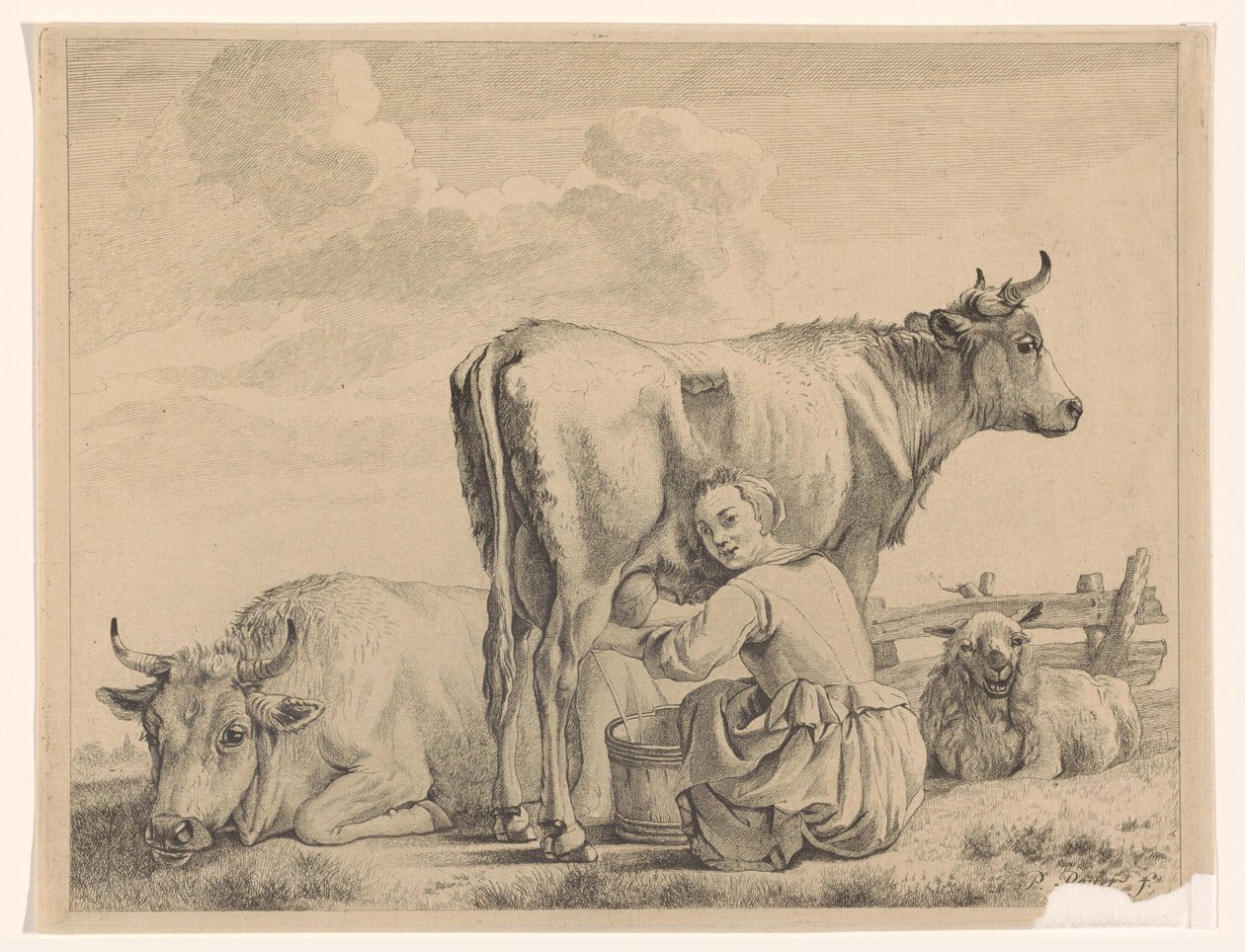 mjölkerska av Pieter de Mare