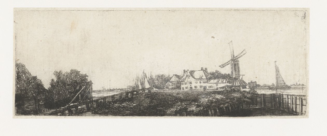 Träbron av Pieter de With (attributed to)