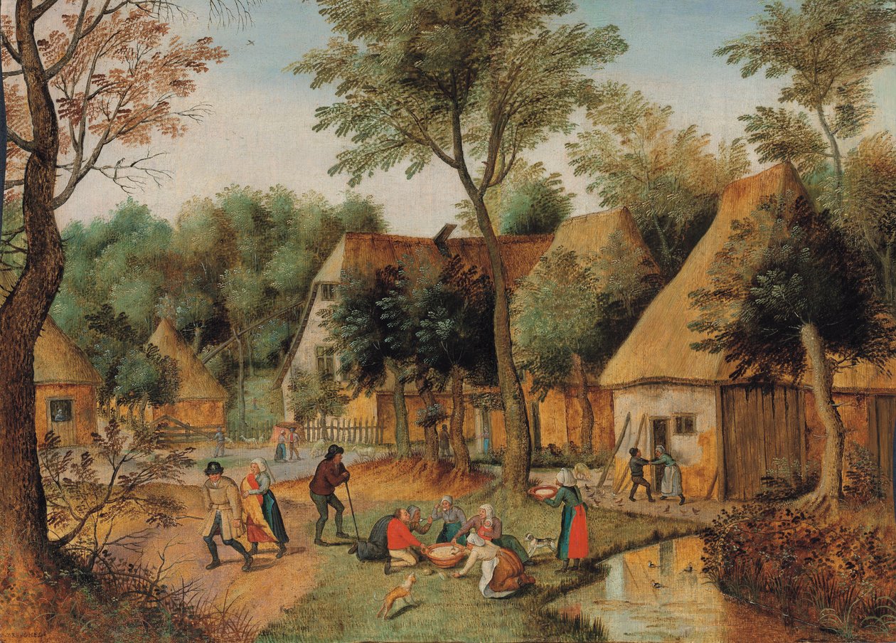 Måltid på landet av Pieter Brueghel the Younger