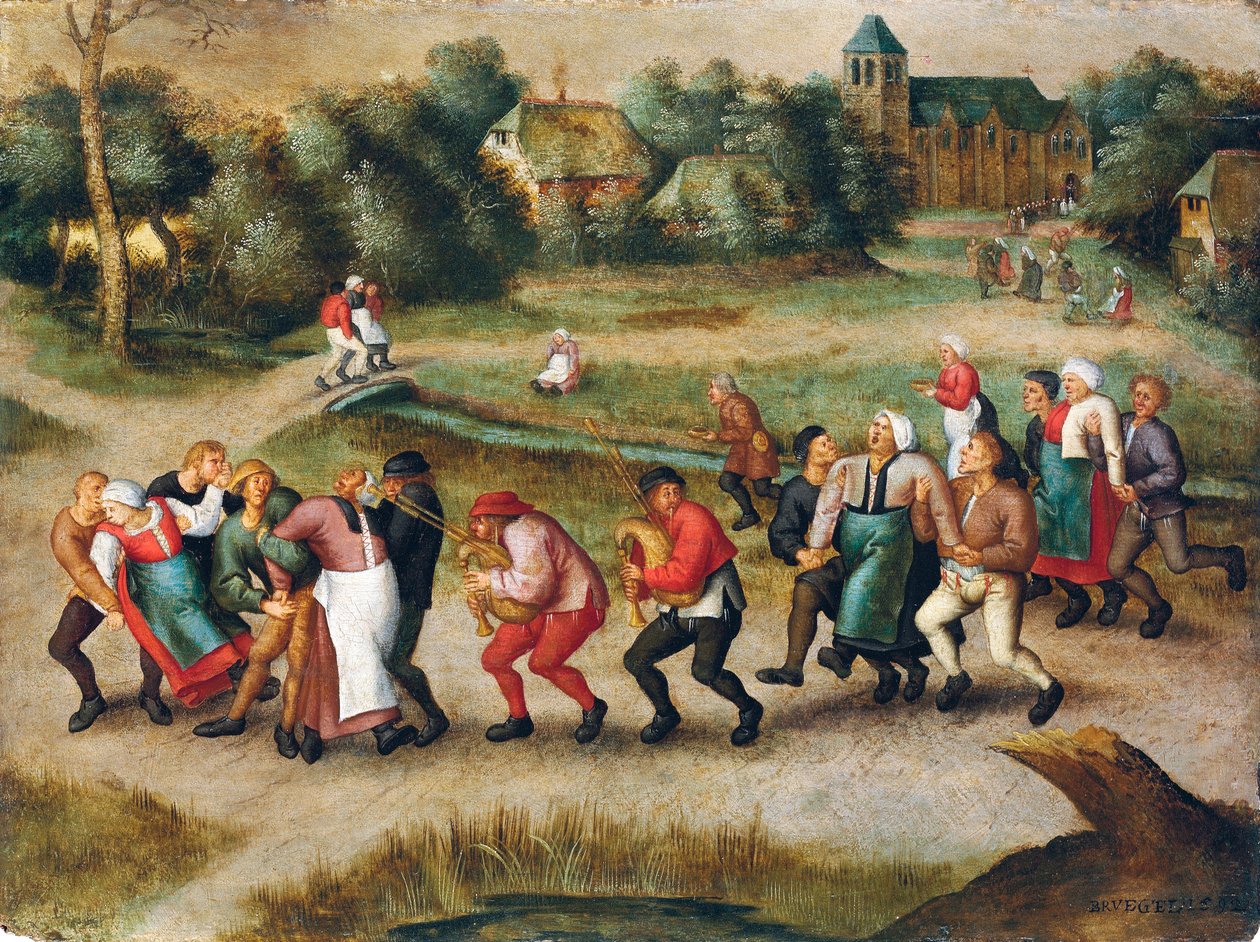 Pilgrimsfärd av epileptiker till Molenbeek av Pieter the Younger Brueghel