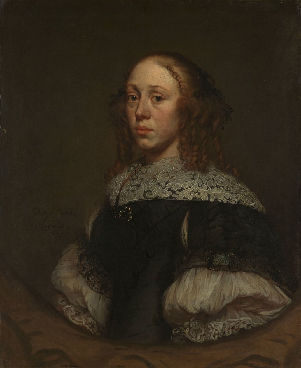 Porträtt av en kvinna av Pieter van Anraedt