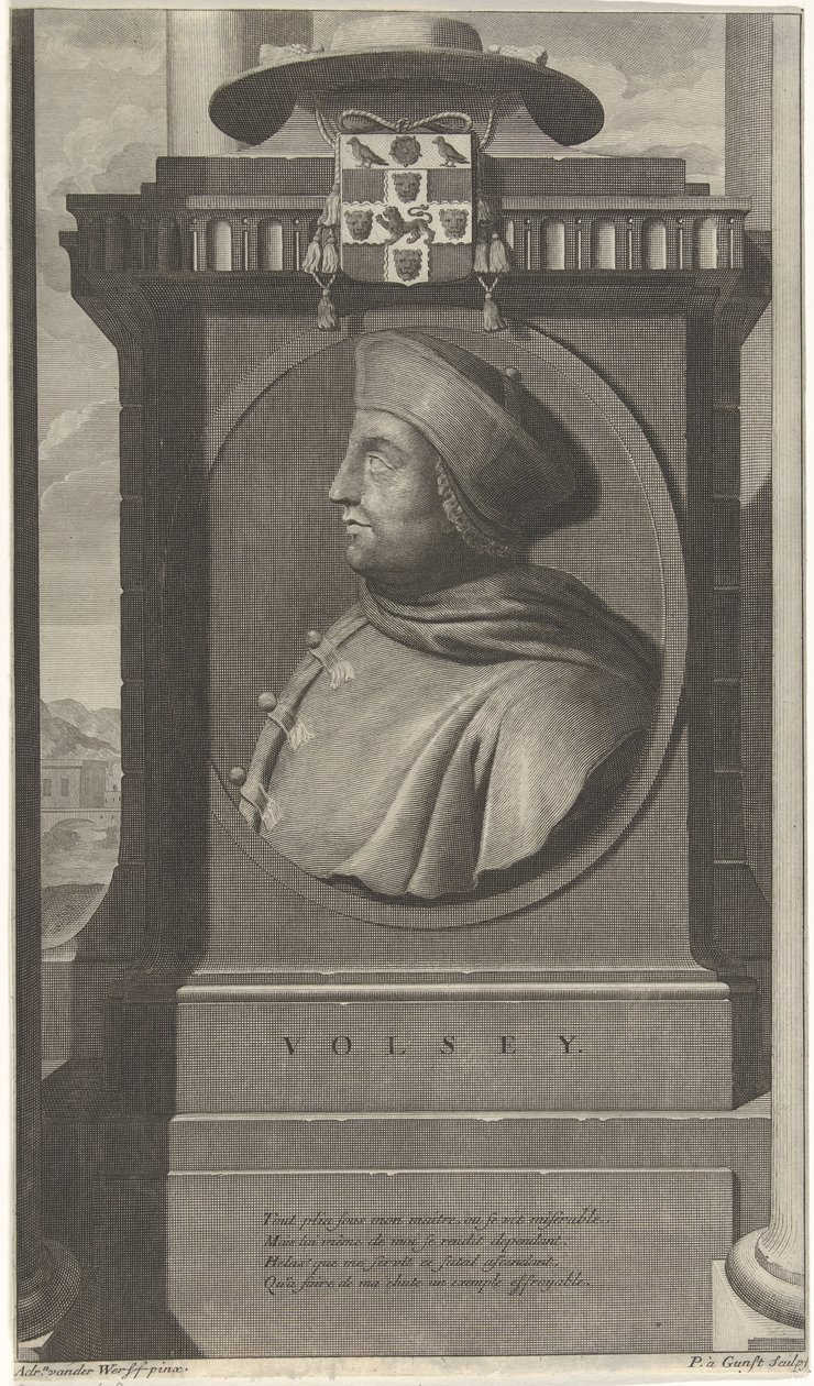 Porträtt av kardinal Wolsey av Pieter van Gunst