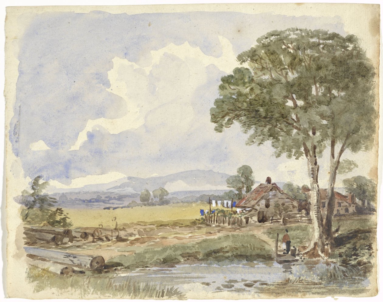 Landskap med gård av Pieter van Loon