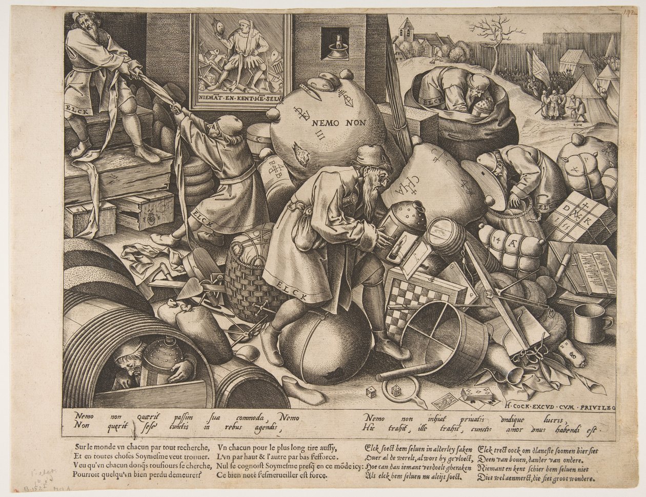 Alla, ca. 1558. av Pieter van der Heyden
