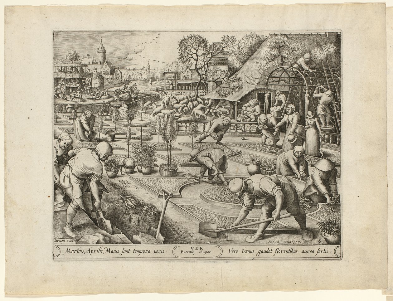 Spring, från The Four Seasons av Pieter van der Heyden