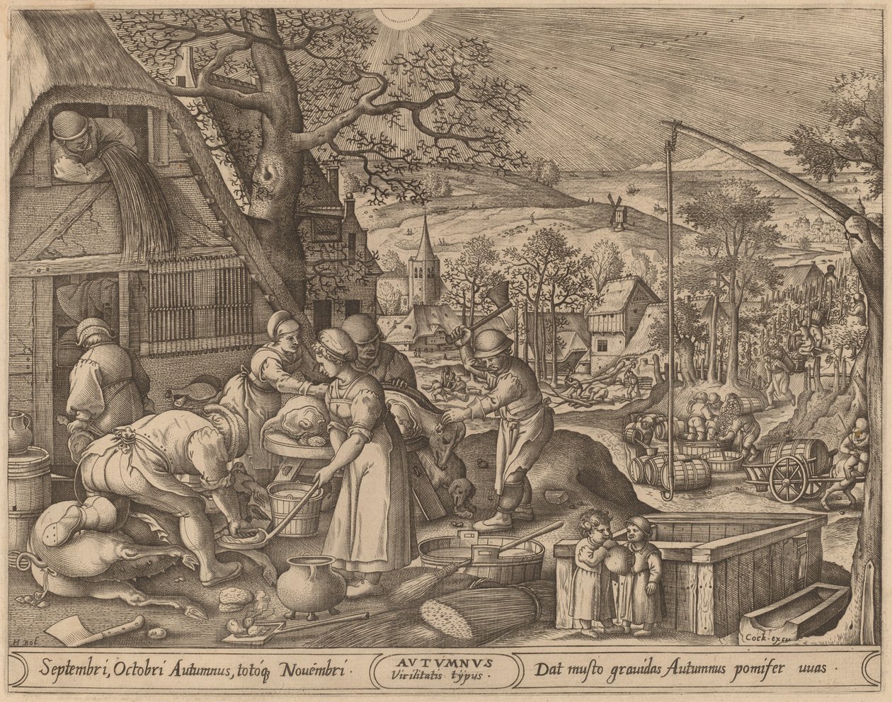 Höst av Pieter van der Heyden after Hans Bol