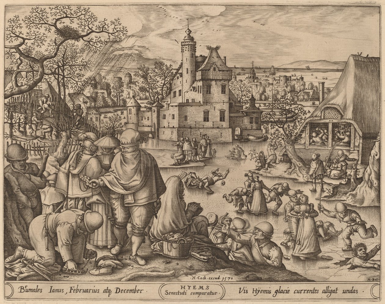 Vinter av Pieter van der Heyden after Hans Bol