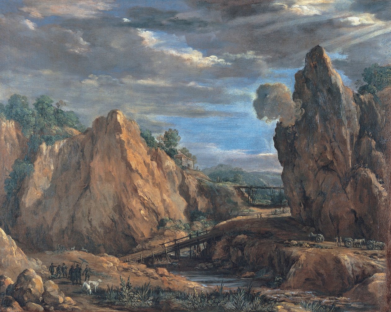Alfa -gruvorna i Tolfa av Pietro da Cortona