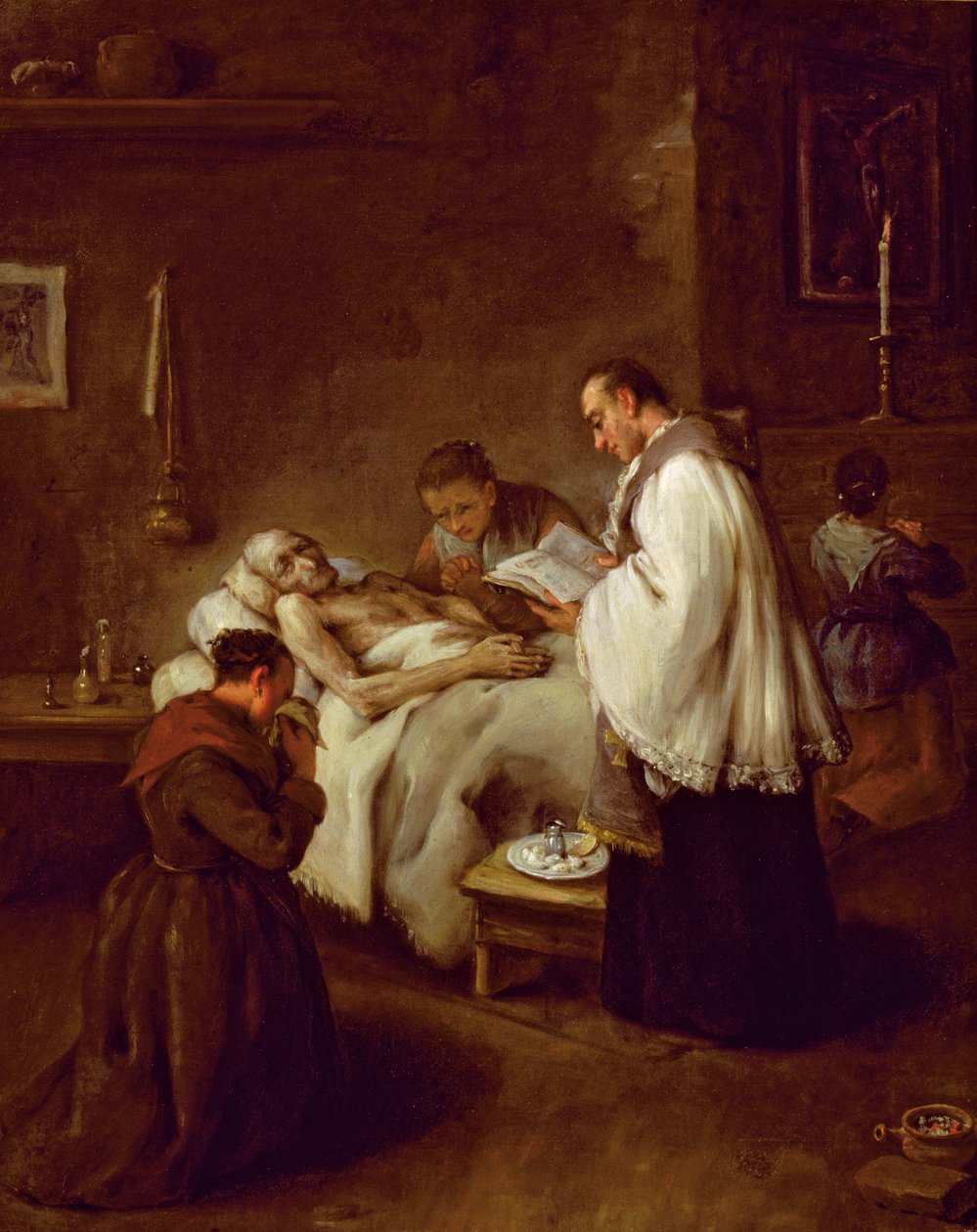 Extreme Unction, c.1755 av Pietro Longhi