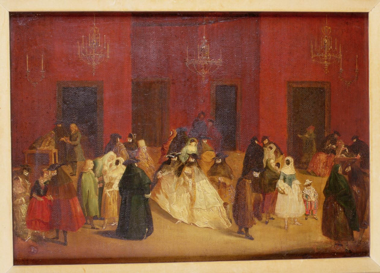 Ridotto i Ca Giustiniani, Venedig av Pietro Longhi