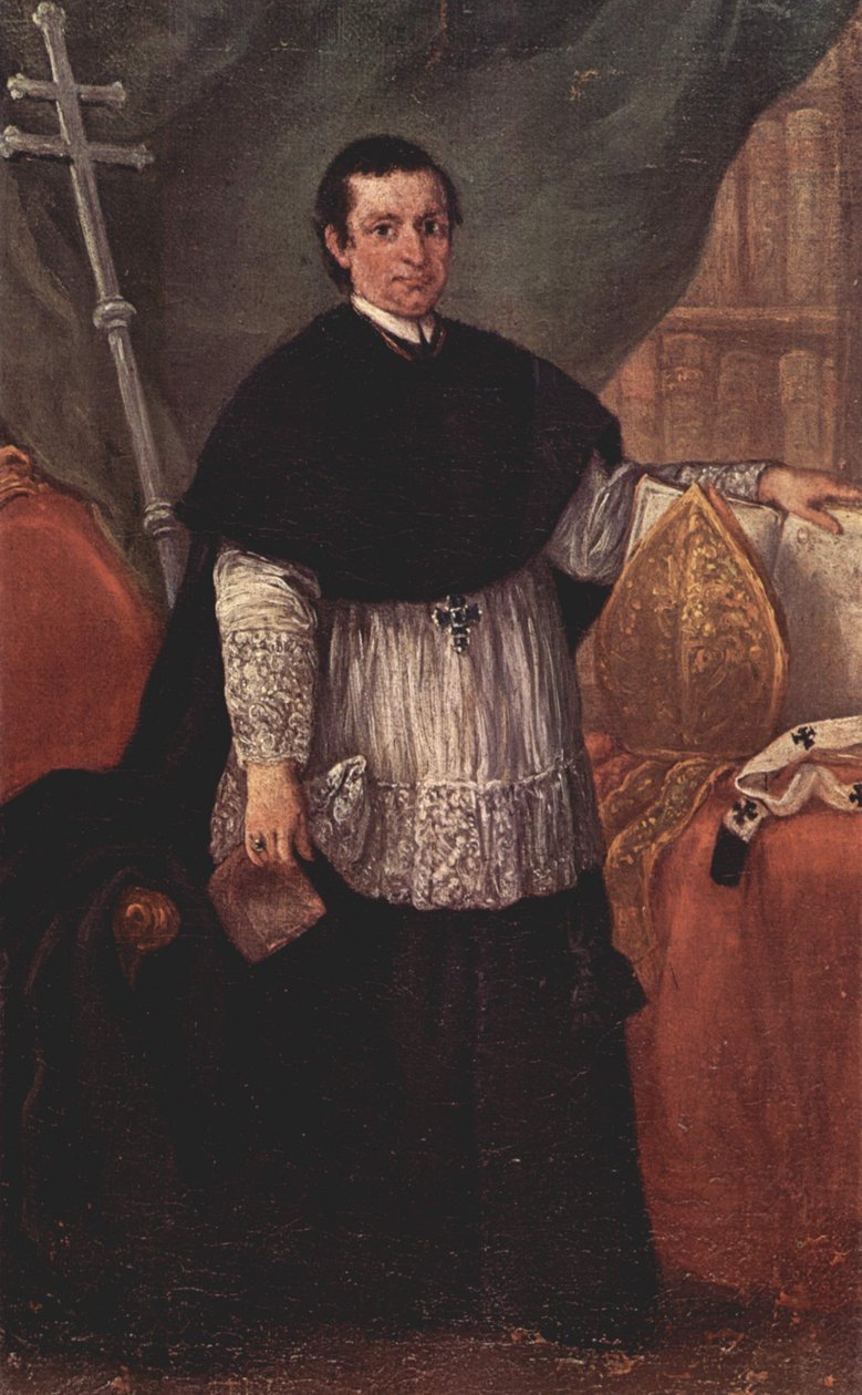 Porträtt av biskop Benedetto Ganassoni av Pietro Longhi
