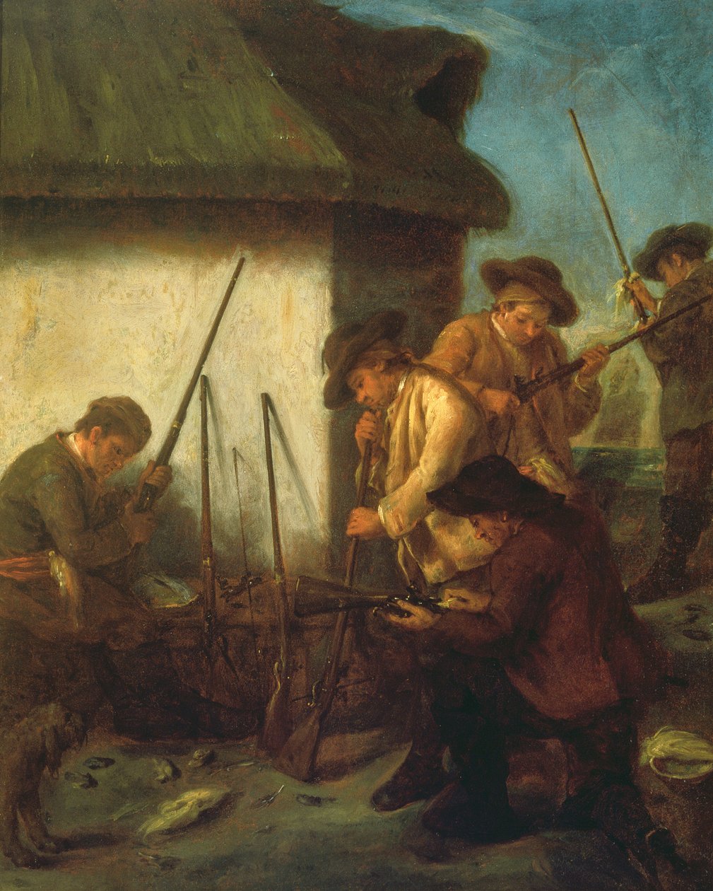 Förbereder vapen av Pietro Longhi
