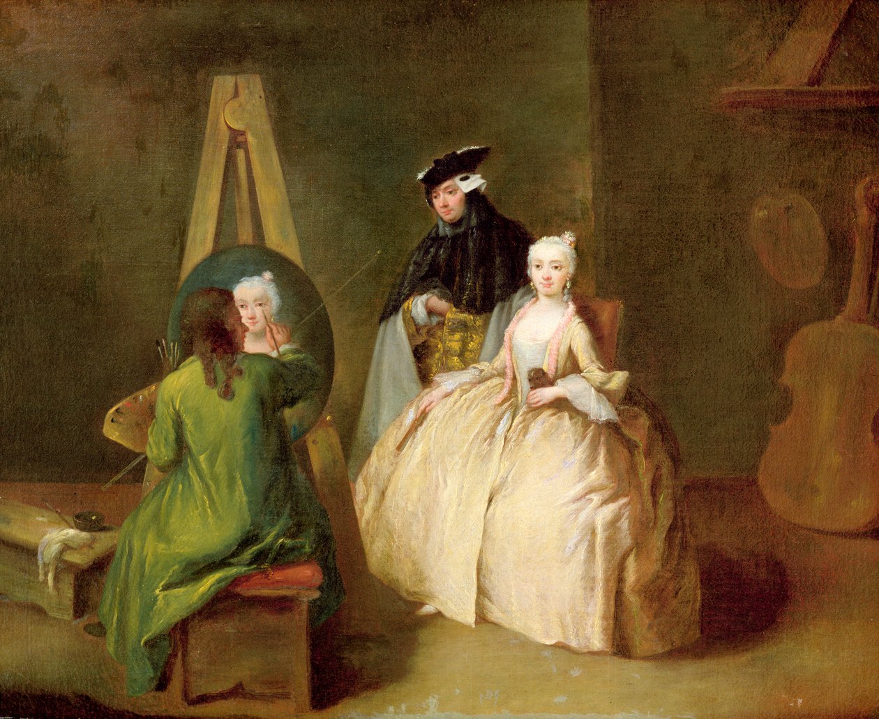 Konstnärens ateljé, c.1746 av Pietro Longhi