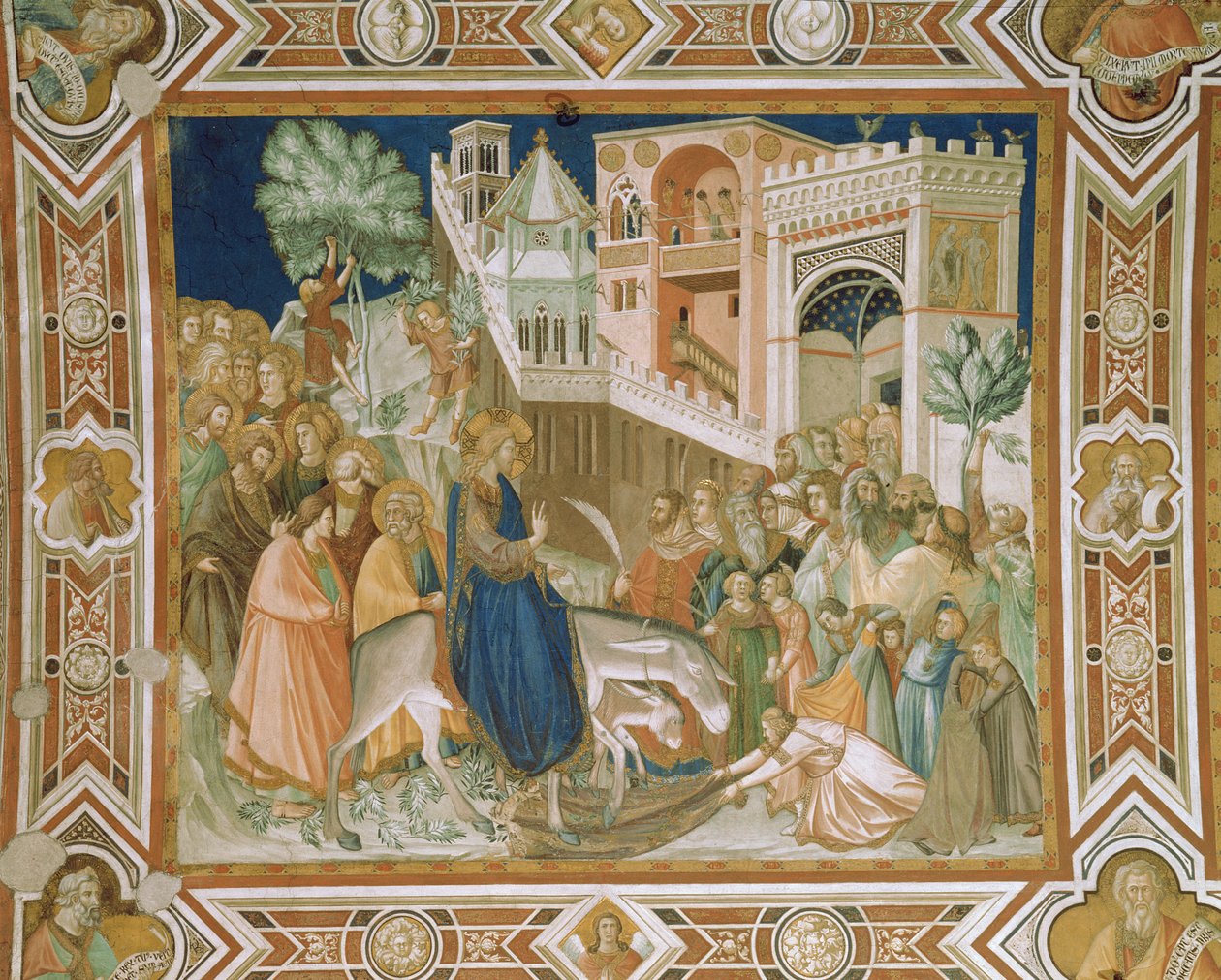 Kristi inträde i Jerusalem, 1320 av Pietro Lorenzetti