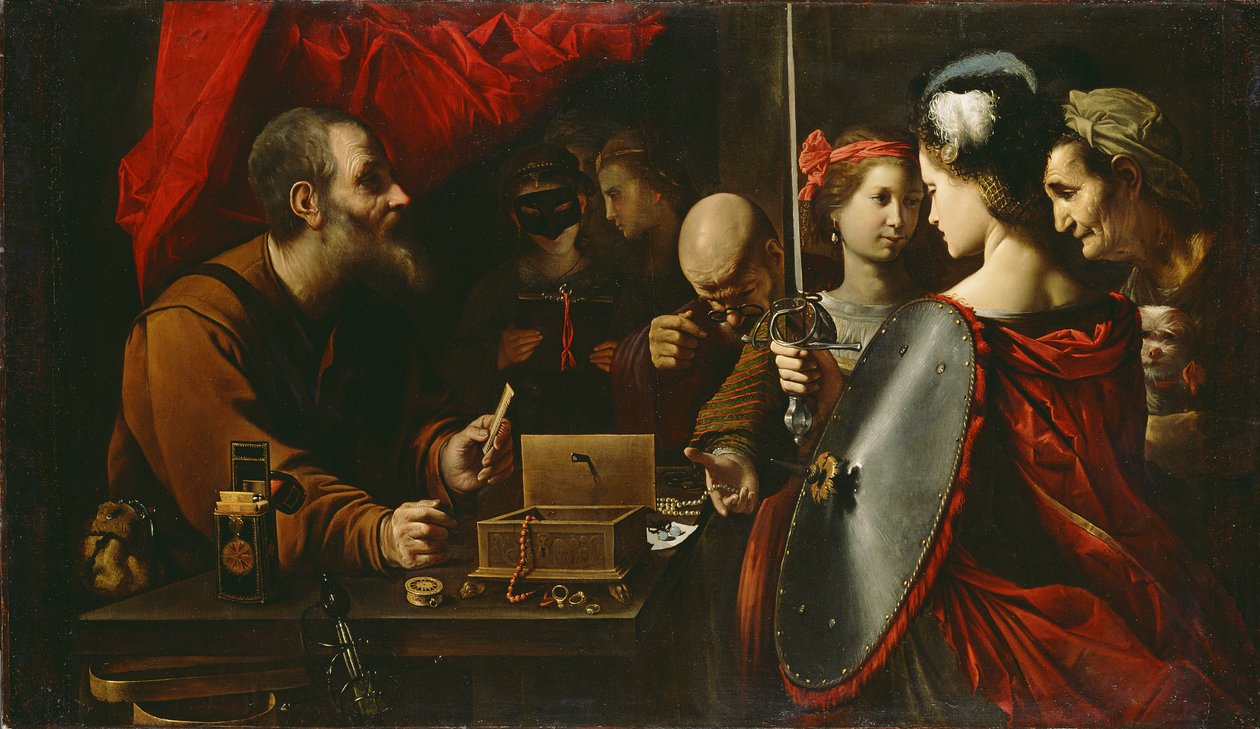 Akilles bland Lycomedes döttrar, c.1625-30 av Pietro Paolini