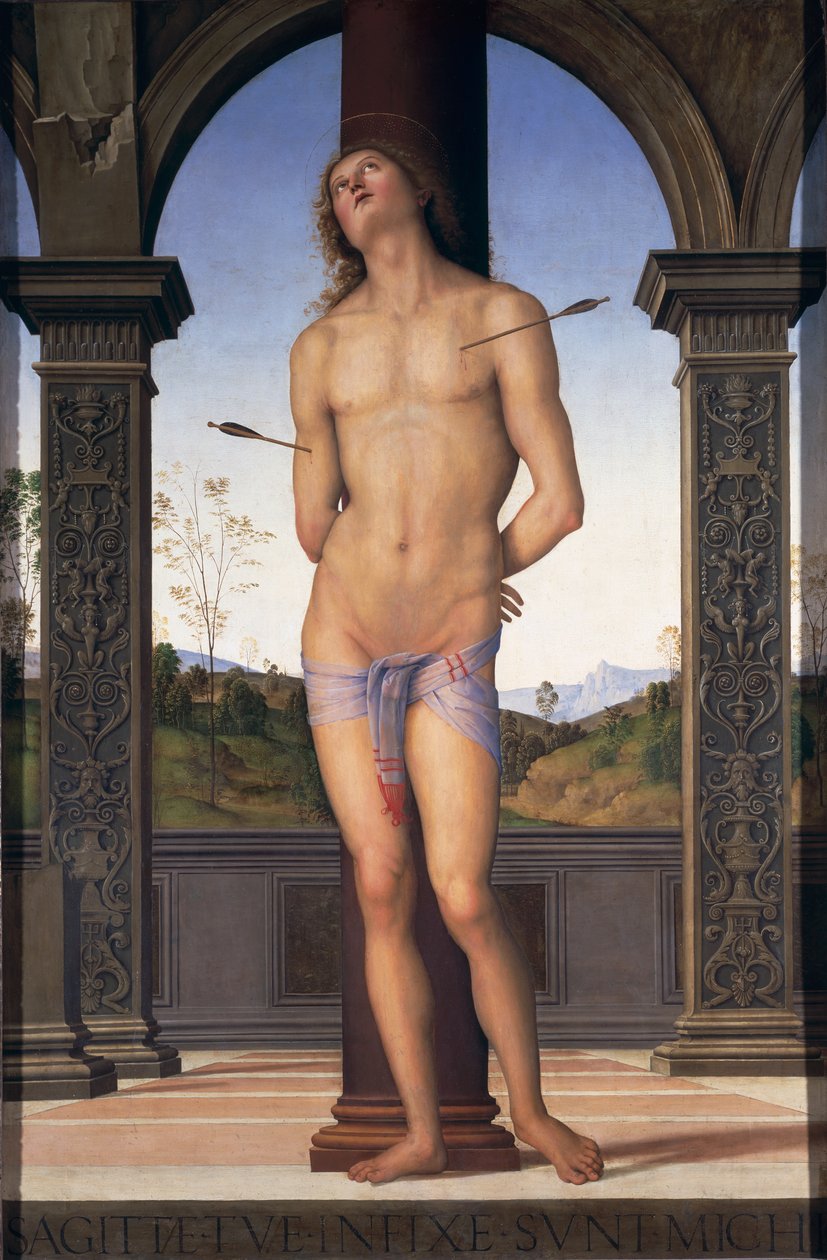 S:t Sebastian, ca 1490-1500 av Pietro Perugino