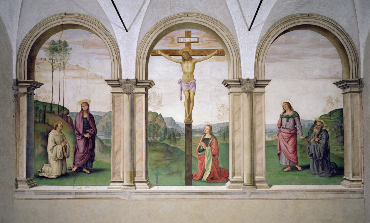 Korsfästelsen, 1494-96 av Pietro Perugino