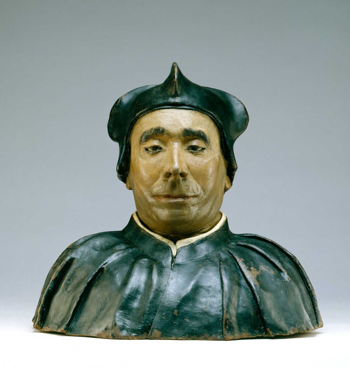 Byst av en lärd eller prelat, 1545 (polykrom terrakotta) av Pietro Torrigiano