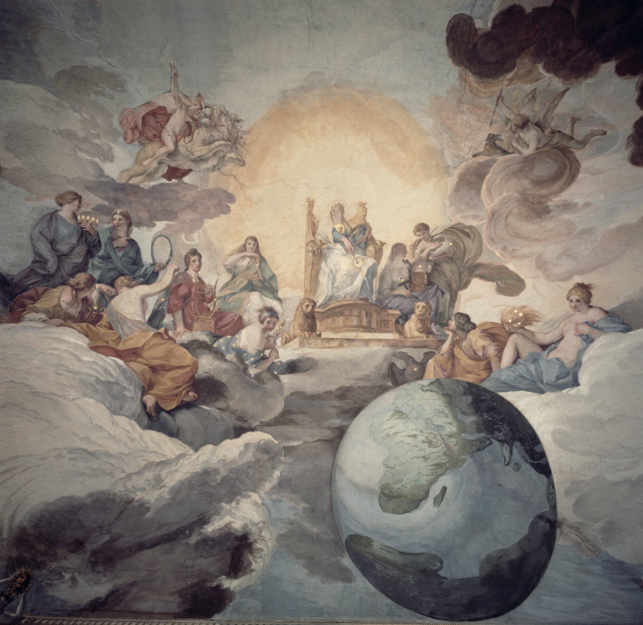 Allegory of the Arts (takmålning) av Pietro da Cortona