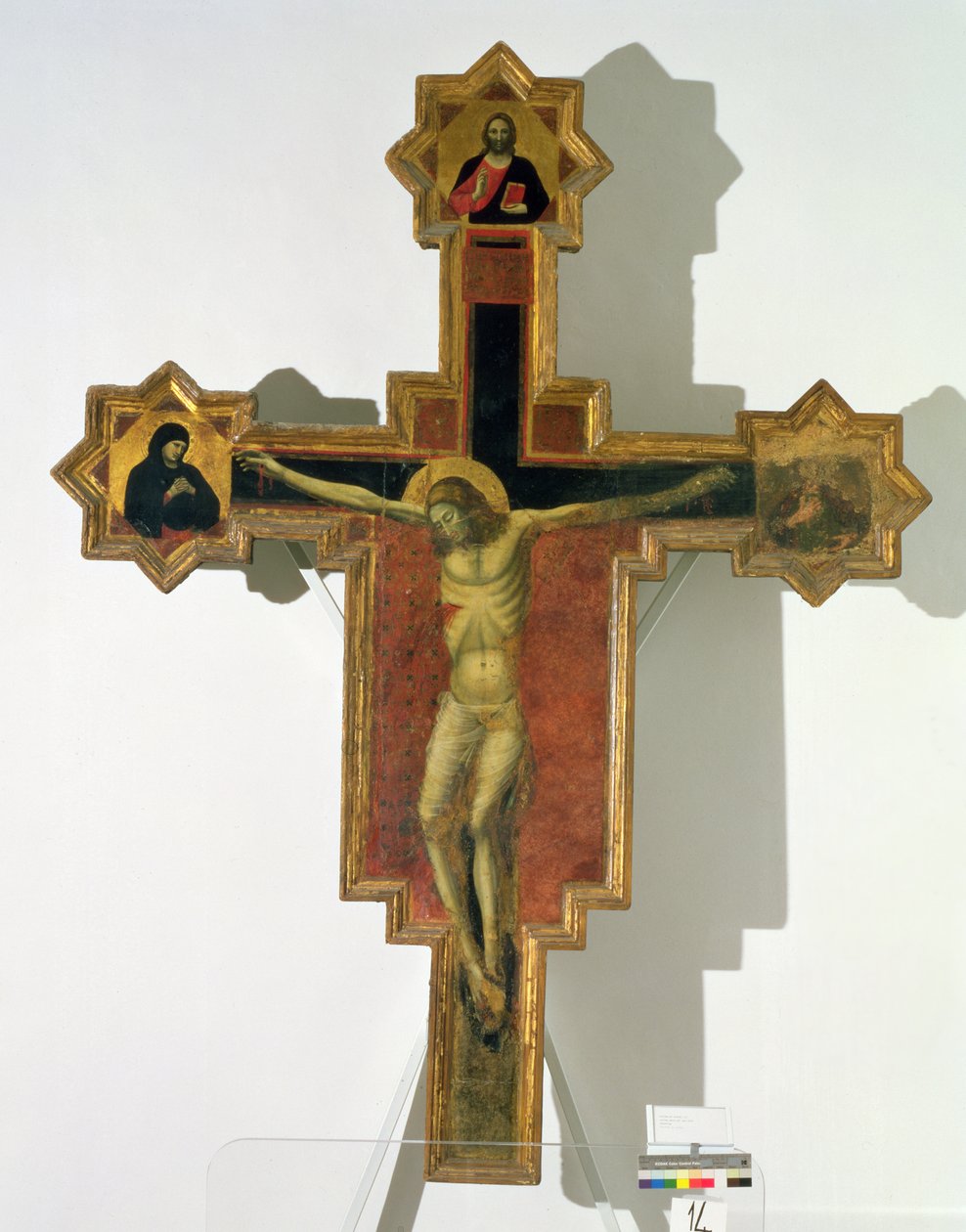 Korsfästelse (tempera på panel) av Pietro da Rimini