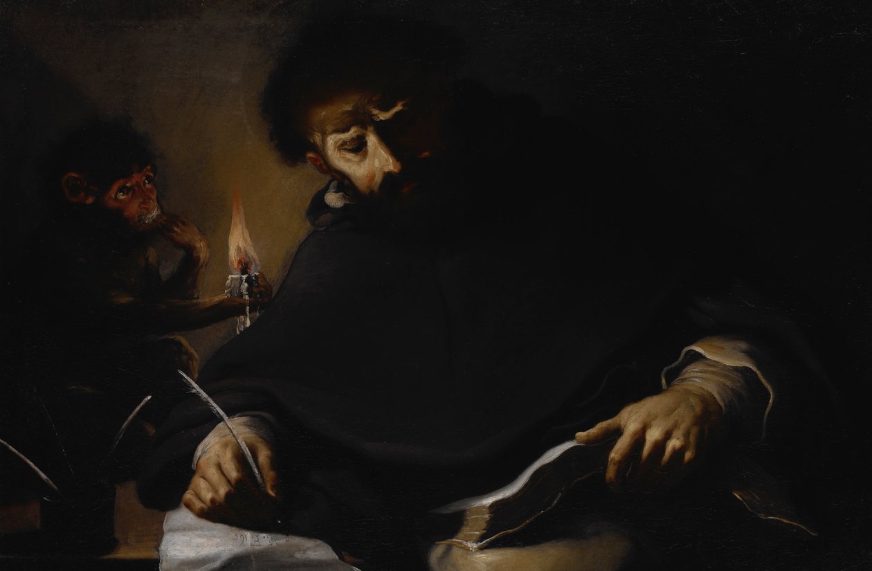 St. Dominic and the Devil av Pietro della Vecchia