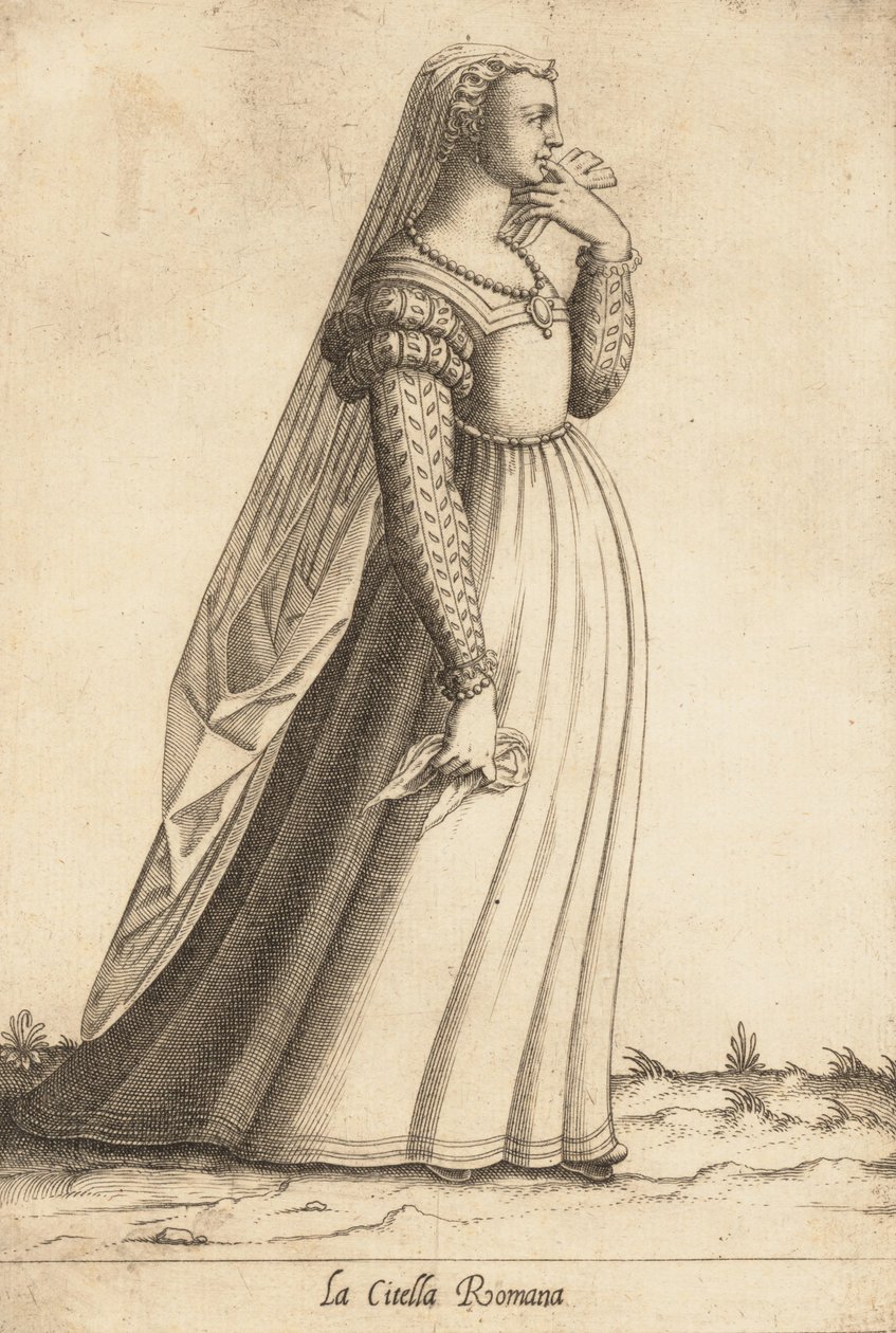 La Citella Romana Maiden, ca. 1580. av Pietro Bertelli.
