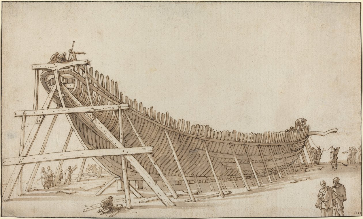 Galley under konstruktion av Pietro Ciafferi