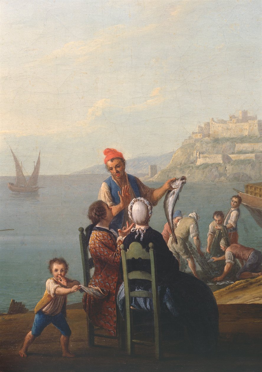 Fiskhandlare (detalj) av Pietro Fabris