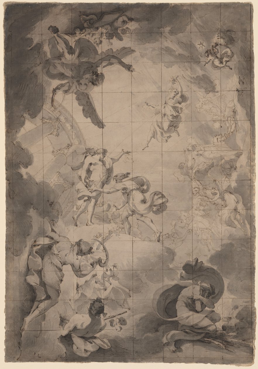 Studier av Aurora och Apollo av Pietro Fancelli